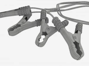 Car Battery Jumpers 3D Model