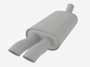 Car Exhaust Pipe 3D Model