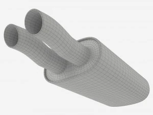 Car Exhaust Pipe 3D Model