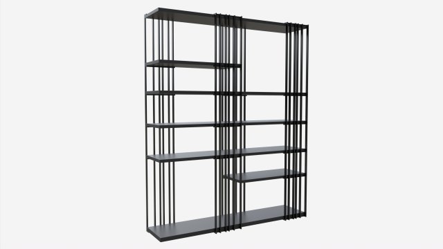 Cattelan Italia Arsenal Design Modular Bookcase 3D Model .c4d .max .obj .3ds .fbx .stl .blend 