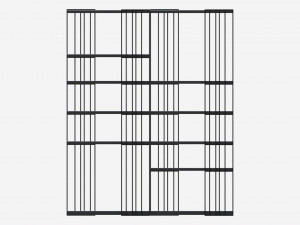 Cattelan Italia Arsenal Design Modular Bookcase 3D Model