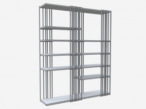 Cattelan Italia Arsenal Design Modular Bookcase 3D Model