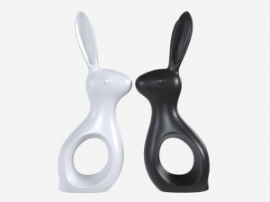 Ceramic Hare Figurines Modelo 3D