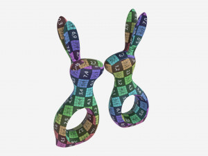 Ceramic Hare Figurines 3D Model