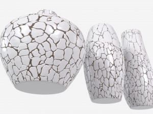 Ceramic Vases 3-set 01 3D Model