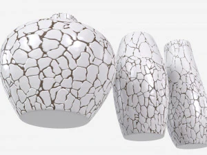 Ceramic Vases 3-set 01 3D Model