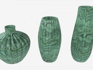Ceramic Vases 3-set 02 3D Model
