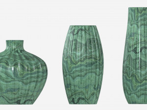 Ceramic Vases 3-set 02 3D Model