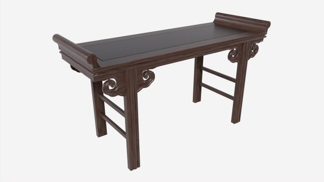 Chinese Low Tea Table 3D मॉडल .c4d .max .obj .3ds .fbx .stl .blend 