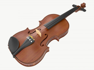 Classic Adult Violin 3D Model