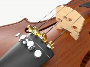Violino adulto cl&aacute;ssico Modelo 3D