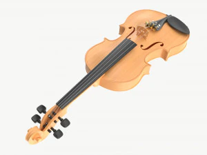 Classic Adult Violin Light 3D Model
