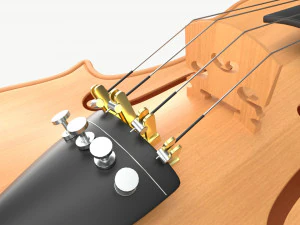 Classic Adult Violin Light 3D Model