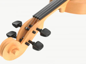 Classic Adult Violin Light 3D Model