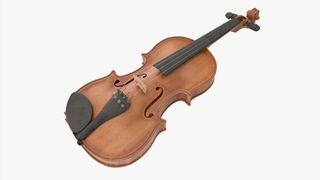 Classic Adult Violin Worn 3D Model .c4d .max .obj .3ds .fbx .lwo .lw .lws
