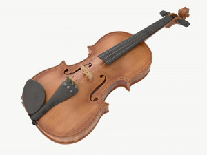 Classic Adult Violin Worn 3D Model