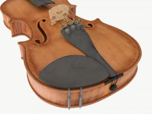 Violino classico per adulti indossato Modello 3D