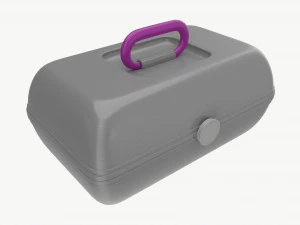 Cosmetic Make-Up Organizer Plastic Box 3D Model