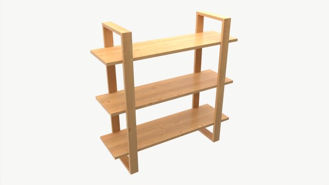 Decorative Wall Shelf 04 3D 模型 .c4d .max .obj .3ds .fbx .stl .blend