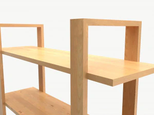 Decorative Wall Shelf 04 3D Model