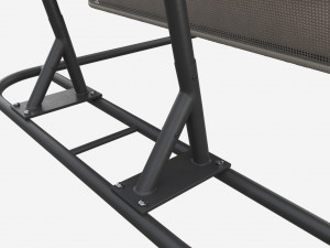 Double Steel Garden Hanging Chair Modello 3D