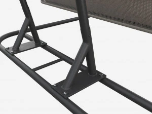 Double Steel Garden Hanging Chair 3D Model