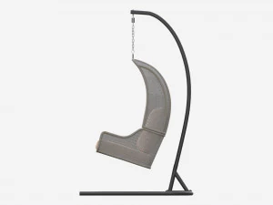 Double Steel Garden Hanging Chair 3D Model