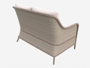 Garden Double Chair Eden 3D Model