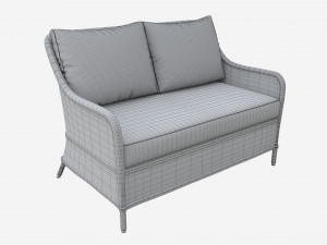 Garden Double Chair Eden 3D Model