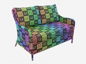 Garden Double Chair Eden 3D Model