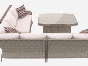 Garden Furniture Set Eden 3D Model