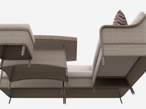 Garden Furniture Set Eden 3D Model