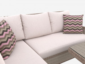Garden Furniture Set Eden 3D Model