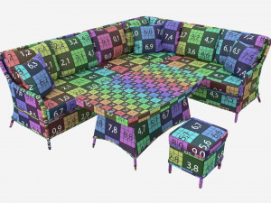 Garden Furniture Set Eden 3D Model