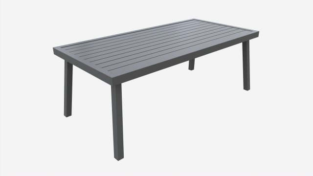 Garden Table Casper 3D Model .c4d .max .obj .3ds .fbx .stl .blend