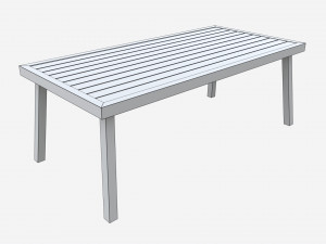 Garden Table Casper 3D Model