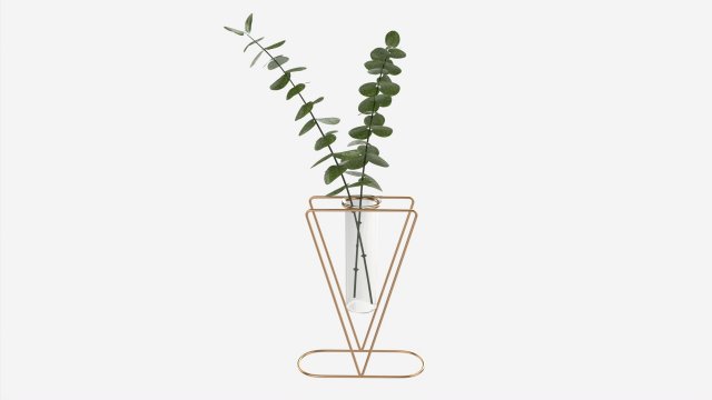 Glass hydroponic vase 01 3D मॉडल .c4d .max .obj .3ds .fbx .stl .blend