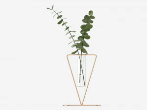 Glass hydroponic vase 01 3D Model