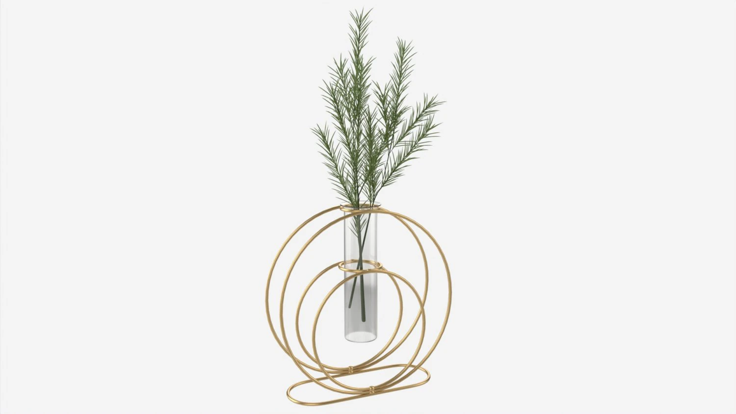 Glass hydroponic vase 02 3D Model .c4d .max .obj .3ds .fbx .stl .blend 