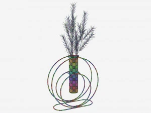 Glass hydroponic vase 02 3D Model