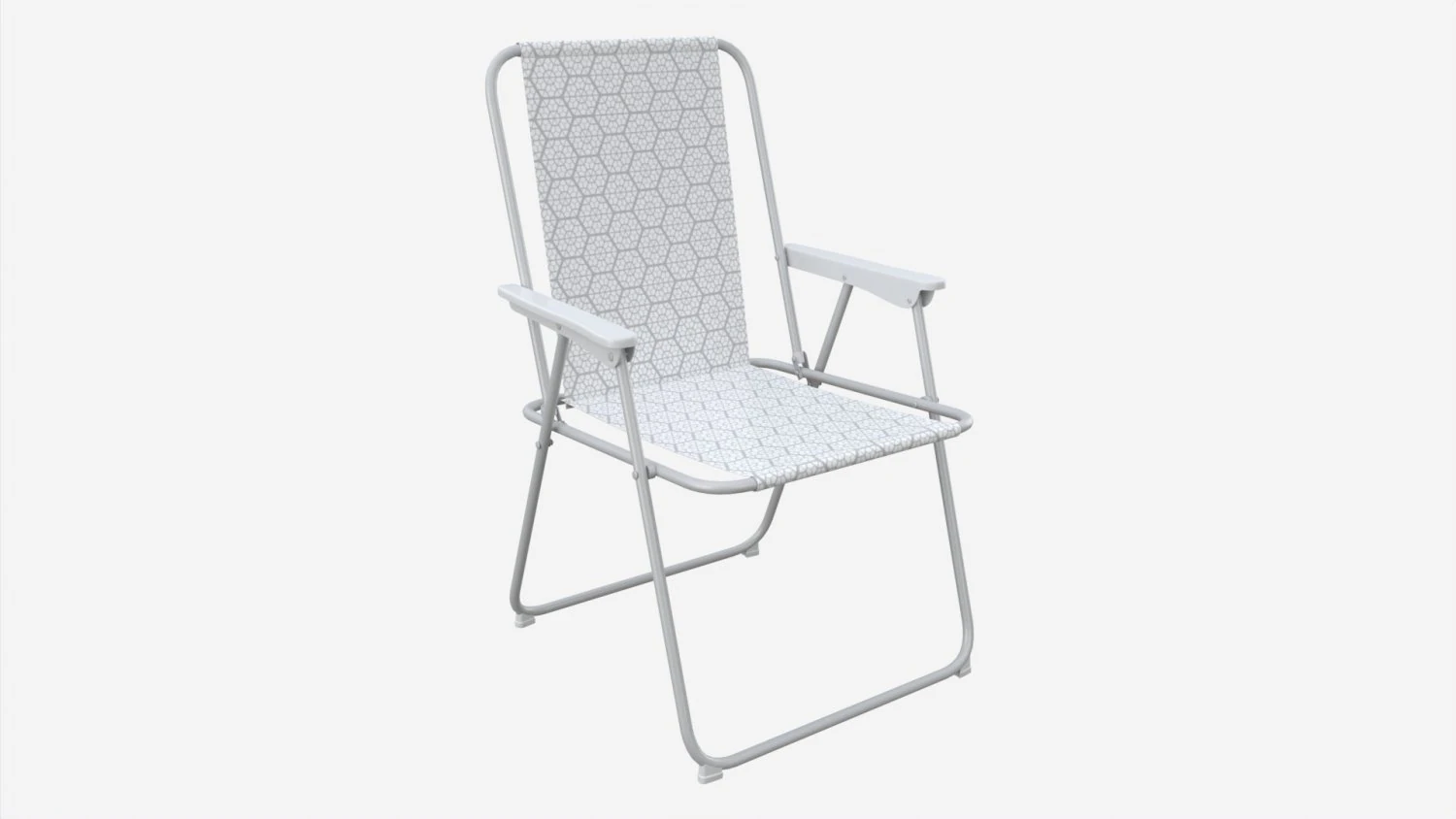 Habitat Metal Folding Garden Chair 3D Model .c4d .max .obj .3ds .fbx .stl .blend
