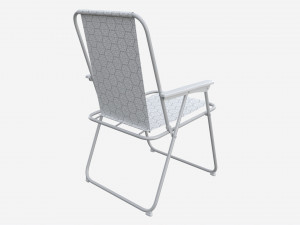Habitat Metal Folding Garden Chair 3D Model