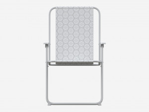 Habitat Metal Folding Garden Chair 3D Model