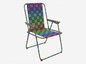 Habitat Metal Folding Garden Chair 3D Model