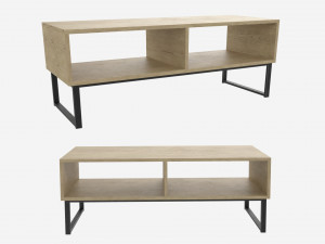 Industrial Style TV Stand Modelo 3D