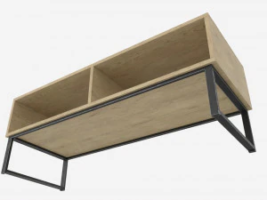 Industrial Style TV Stand 3D Model