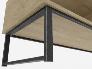 Industrial Style TV Stand Modelo 3D