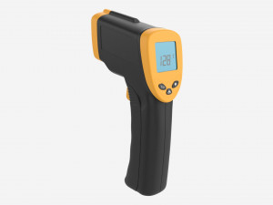 Infrared Wireless Thermometer 3D Model