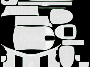 Term&oacute;metro inal&aacute;mbrico infrarrojo Modelo 3D