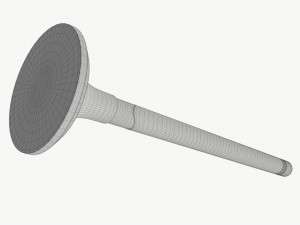 Internal combustion engine valve Model 3D